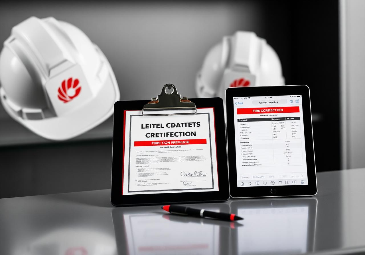 Certified fire door